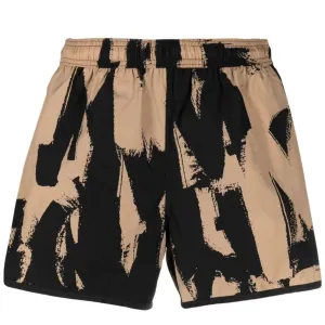 Alexander McQueen Graffiti Logo Swimshorts