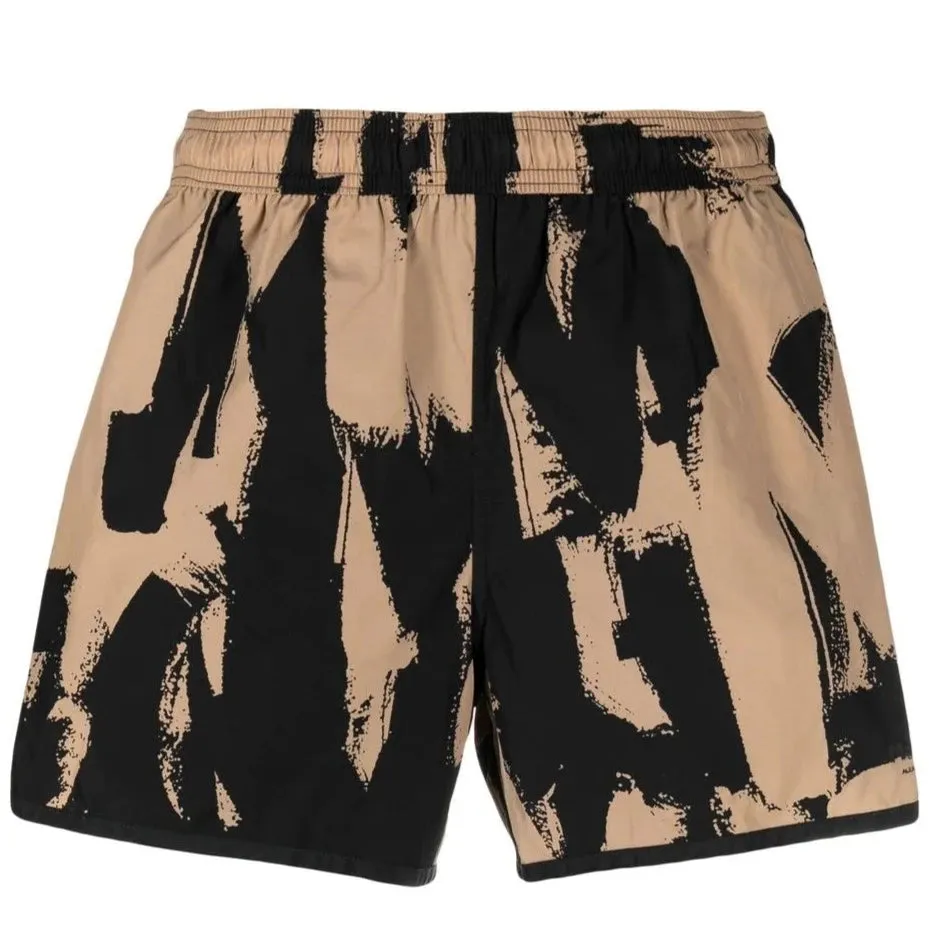 Alexander McQueen Graffiti Logo Swimshorts