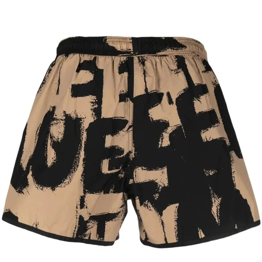 Alexander McQueen Graffiti Logo Swimshorts