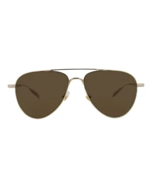 Aviator-Frame Metal Sunglasses