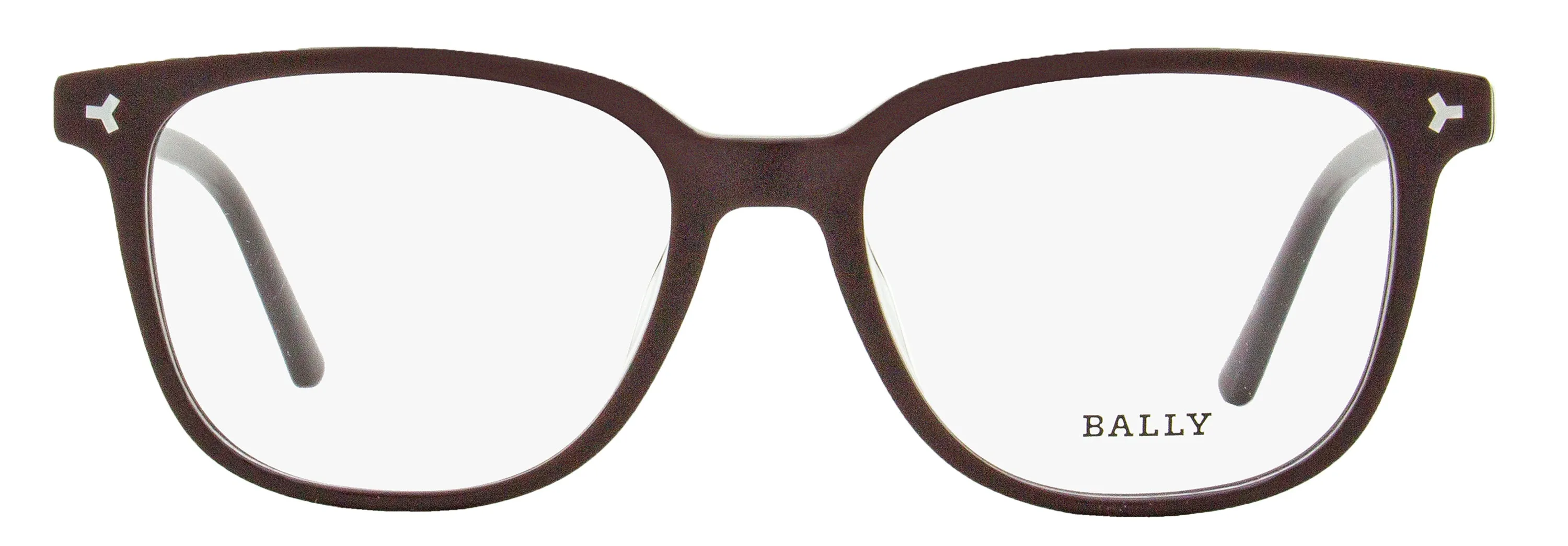 Bally Men's Rectangular Eyeglasses BY5033H 069 Dark Brown 54mm