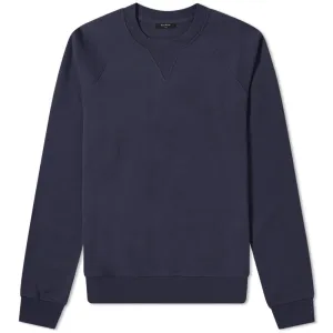 Balmain Navy Embossed Tape Logo Sweatshirt