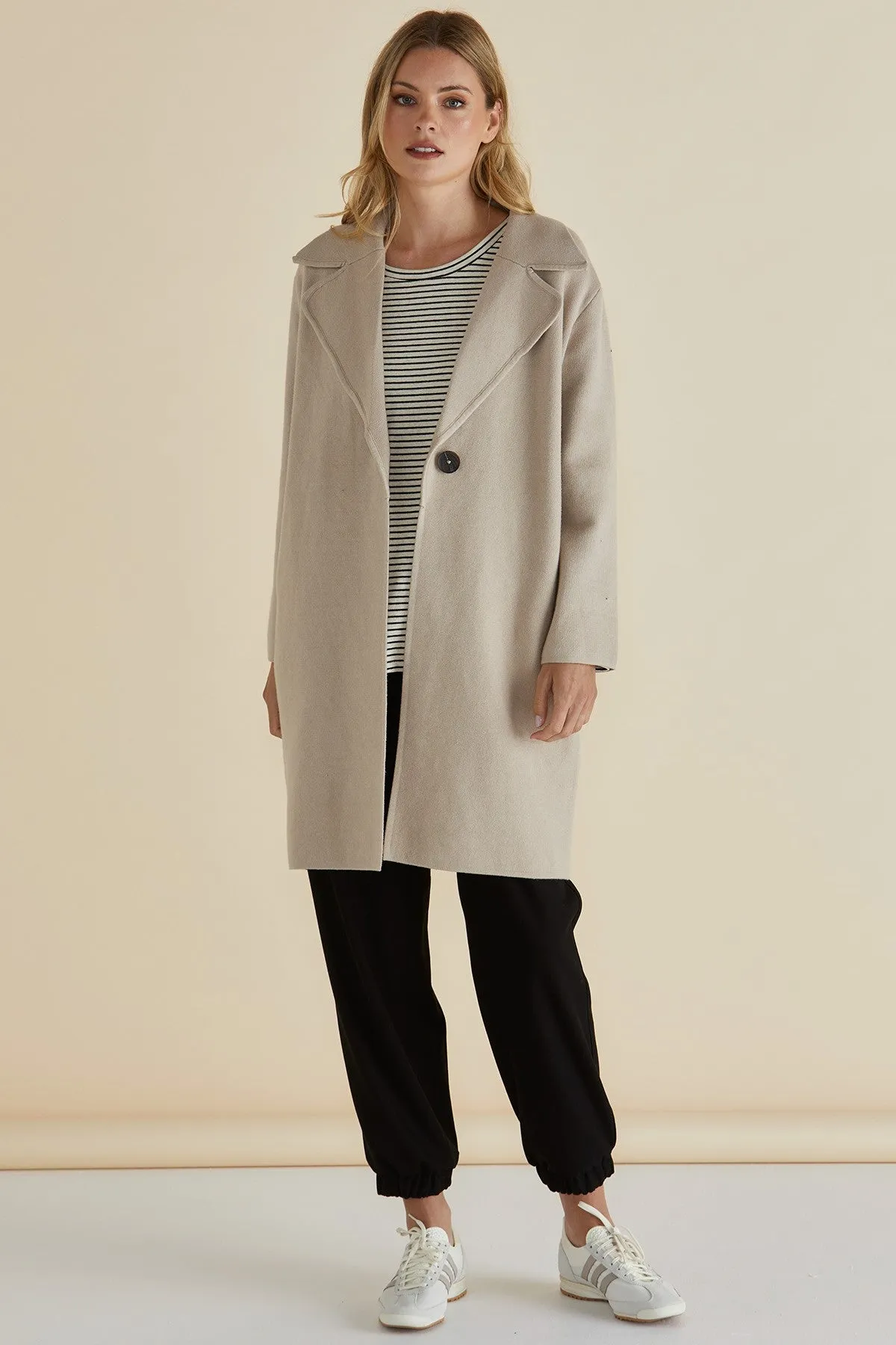 Betty Basics Cosette Coatigan Oat
