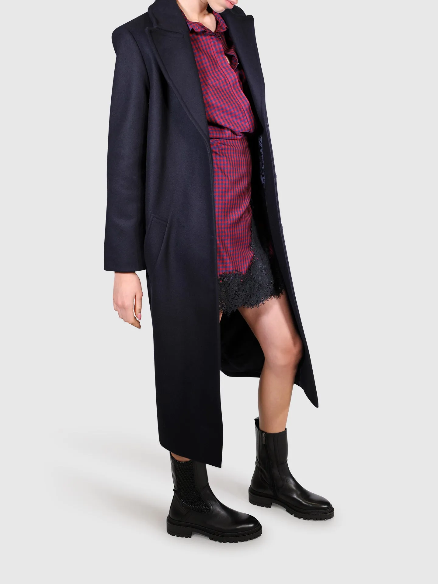 Blue long coat