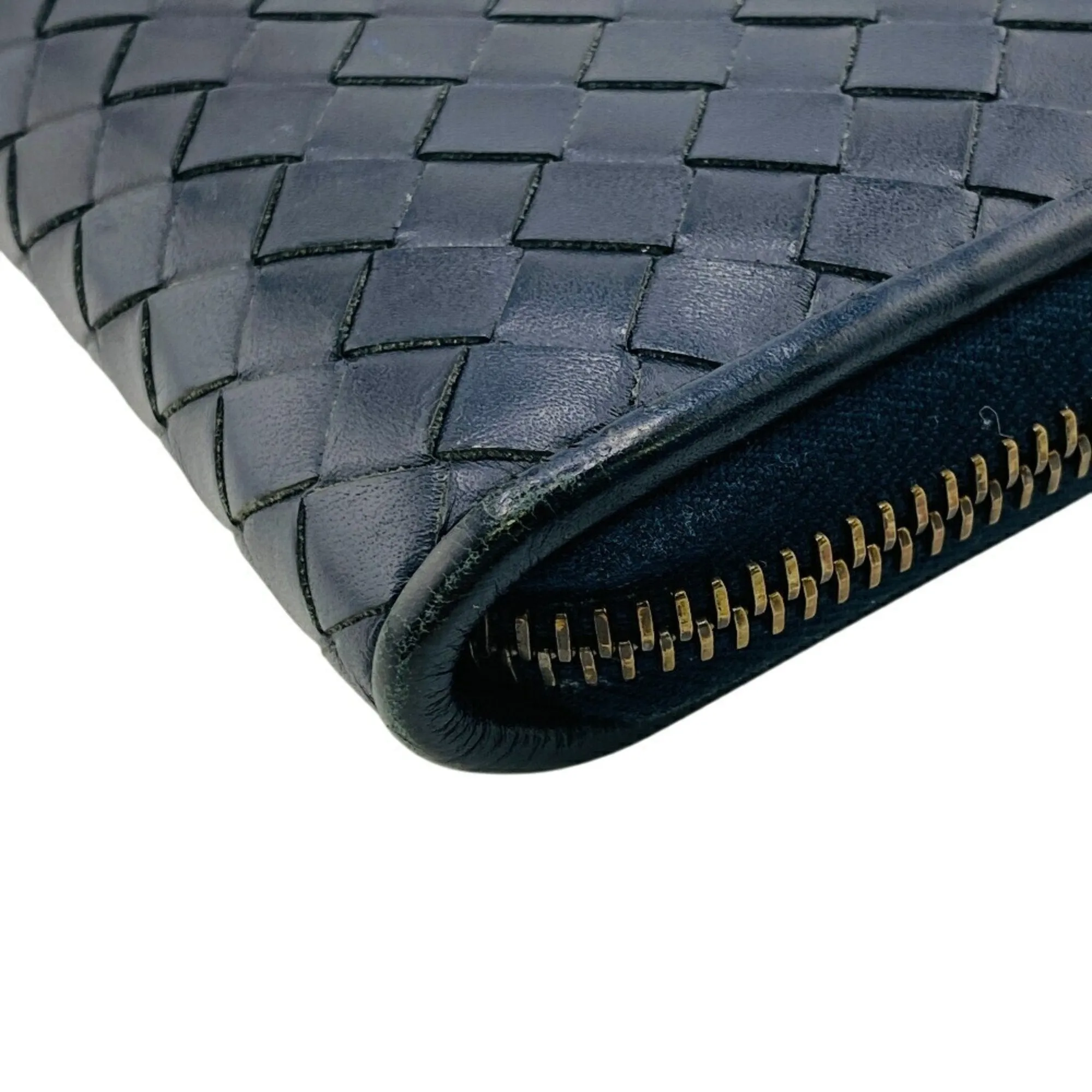 Bottega Veneta Leather Long Wallet (Bi-Fold) (Pre-Owned)