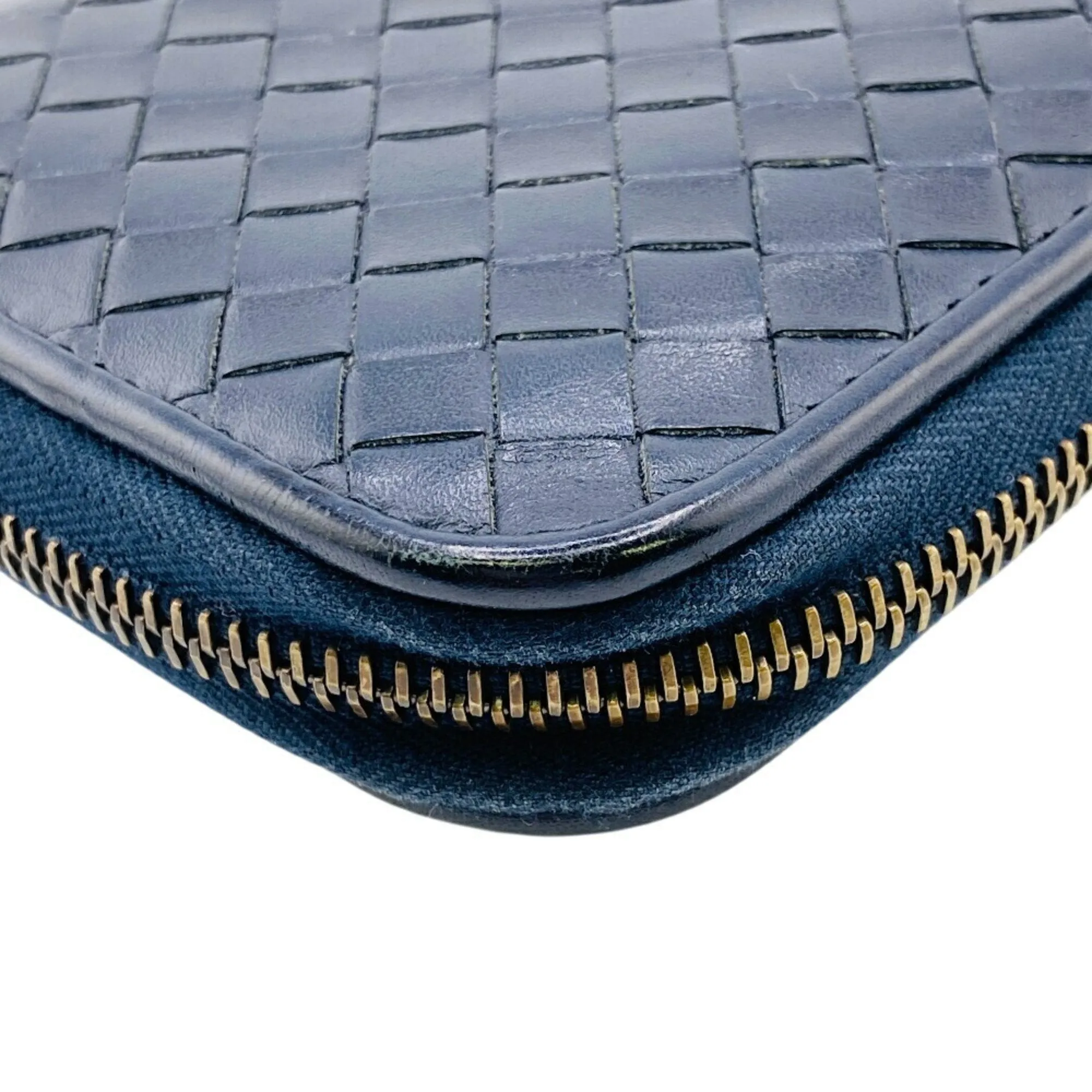 Bottega Veneta Leather Long Wallet (Bi-Fold) (Pre-Owned)