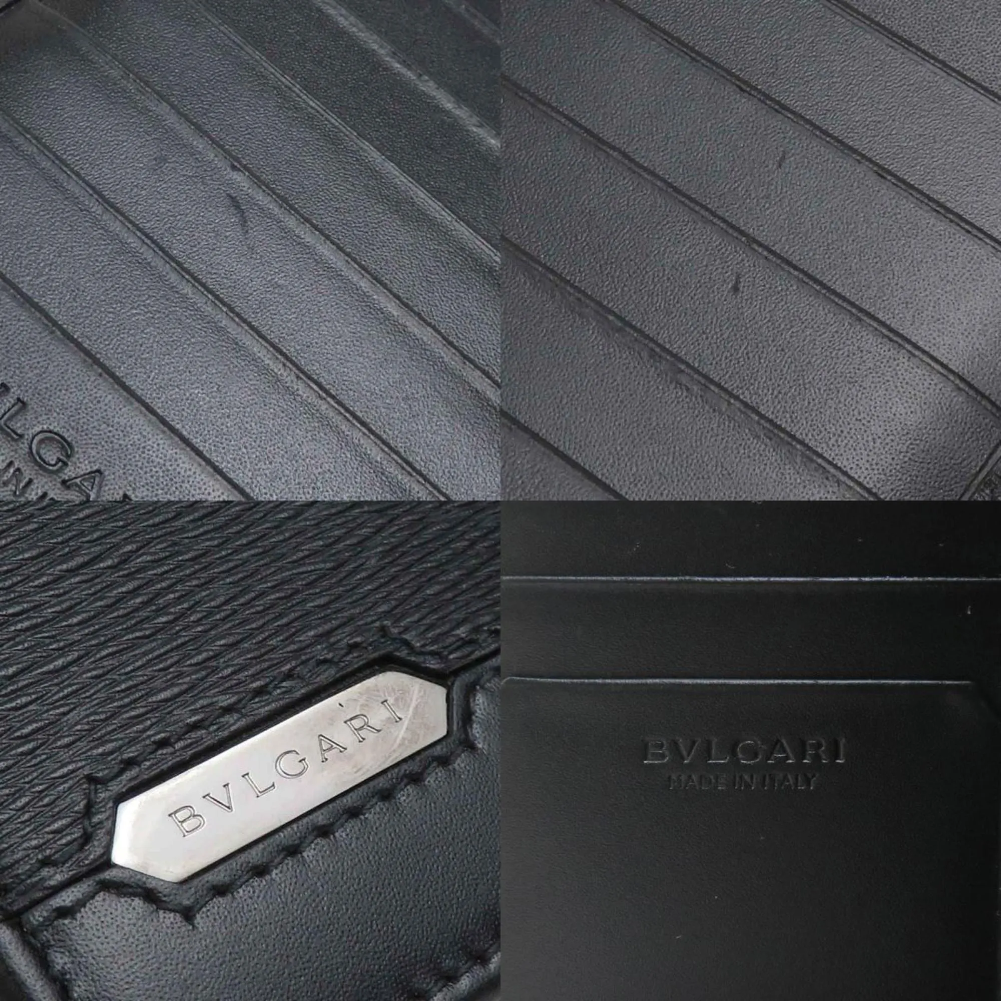 Bvlgari Leather Long Bill Wallet (Bi-Fold) (Pre-Owned)