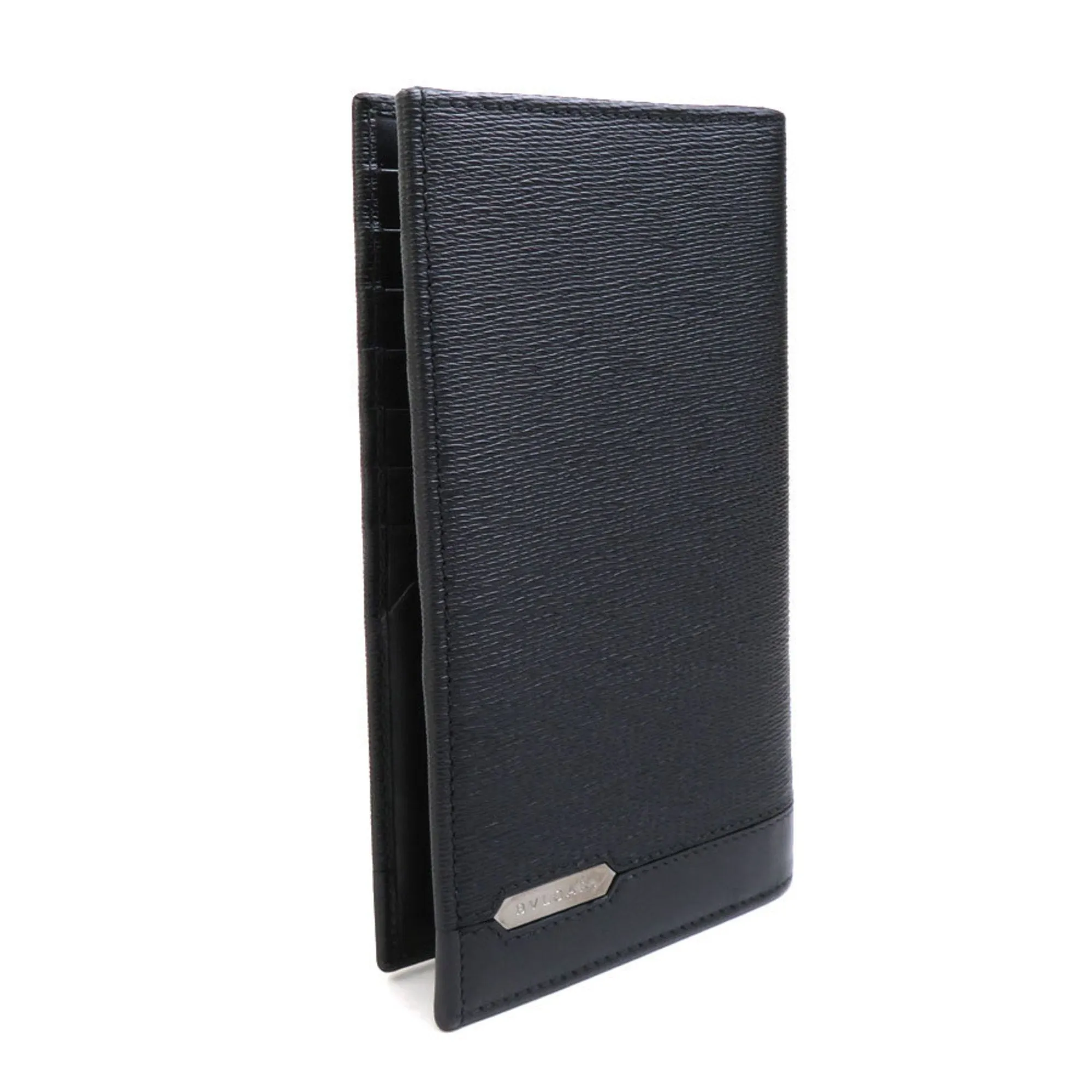 Bvlgari Leather Long Bill Wallet (Bi-Fold) (Pre-Owned)