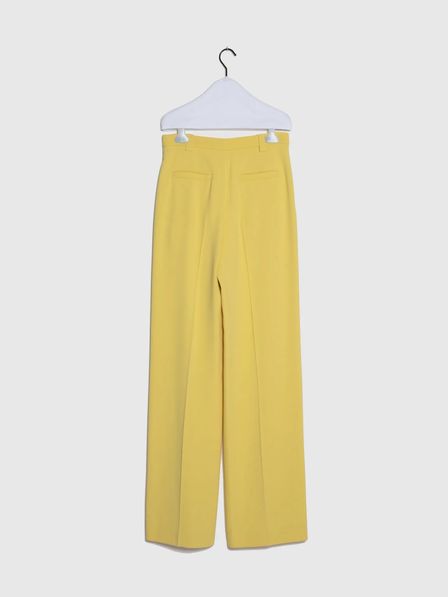 Calças Fluídas em Amarelo