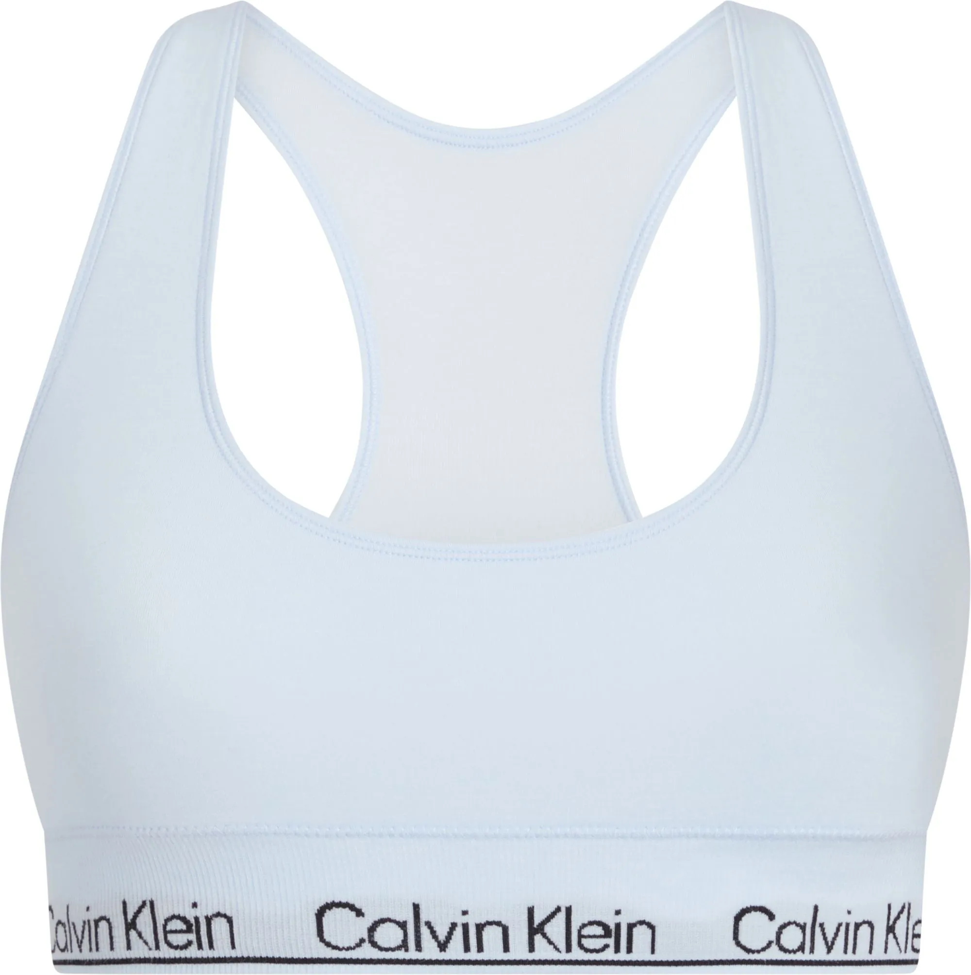 Calvin Klein MODERN SEAMLESS Womens Racerback Bralette Skyway Blue