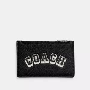 Coach Outlet Zip Card Case With Varsity Motif