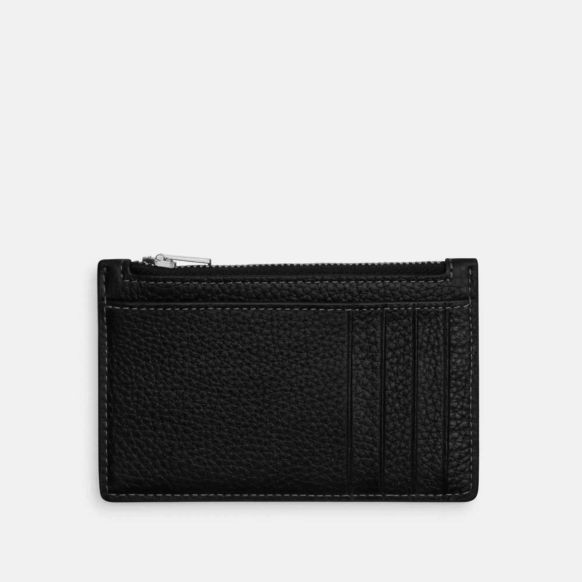 Coach Outlet Zip Card Case With Varsity Motif
