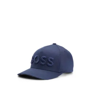 Cotton-twill cap with 3D embroidered logo