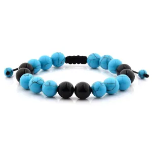 Crucible Los Angeles Polished Turqouise Beads Adjustable Bracelet