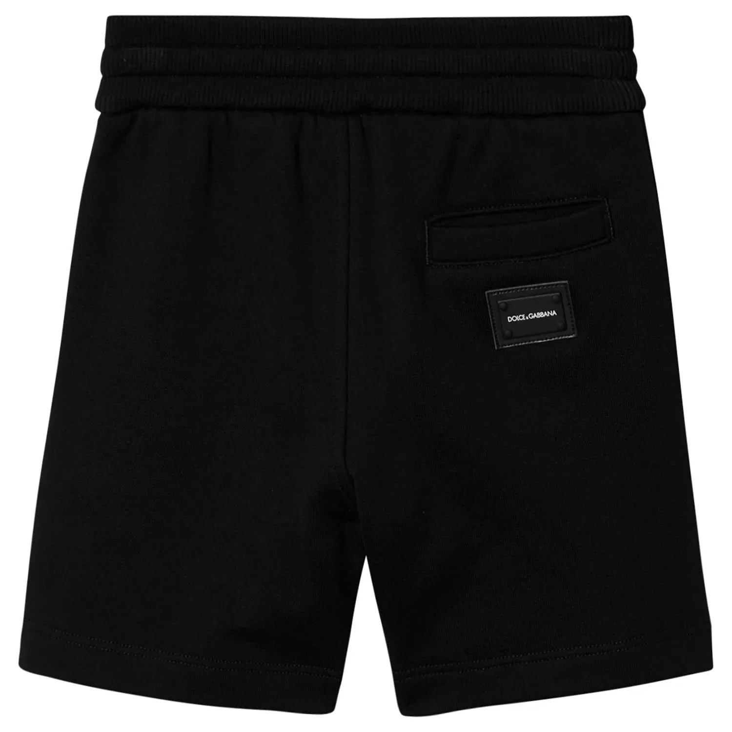 Dolce & Gabbana Black Plaque Sweatshort
