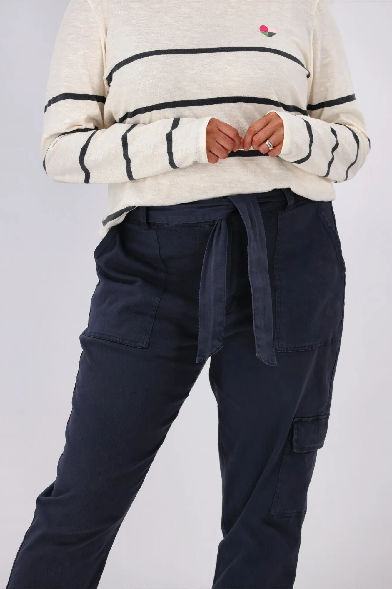 Elm Dahlia Cargo Pant Navy