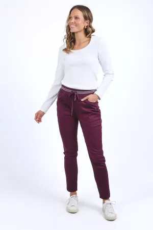 Elm Margo Jogger Merlot