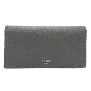Fendi Leather Long Wallet (Bi-Fold) (Pre-Owned)