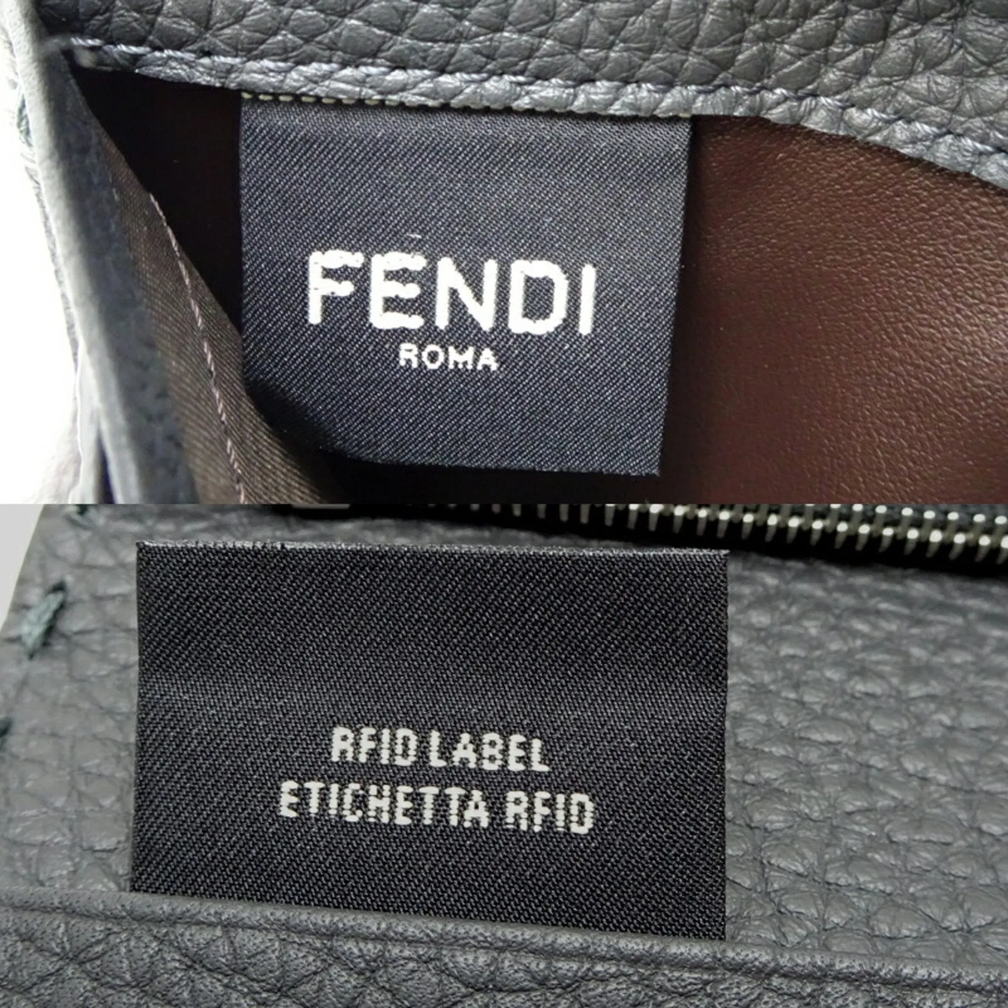 Fendi Leather Long Wallet (Bi-Fold) (Pre-Owned)
