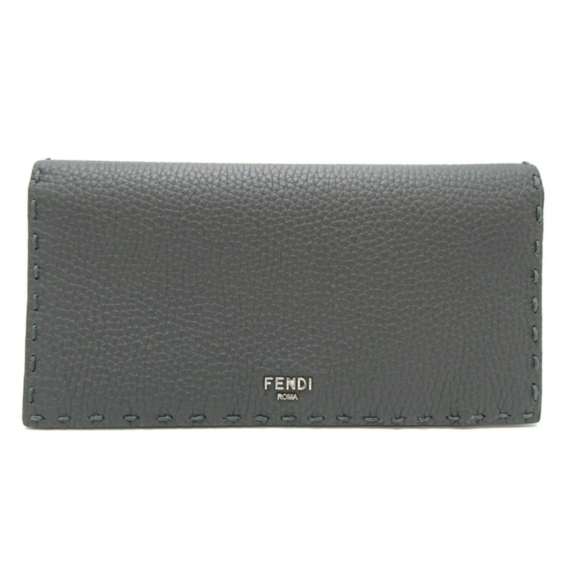Fendi Leather Long Wallet (Bi-Fold) (Pre-Owned)