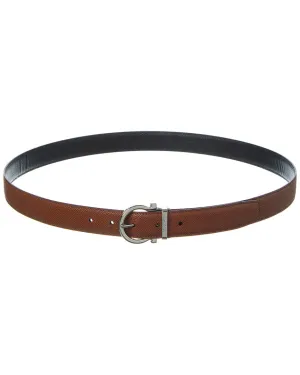 Ferragamo Gancini Reversible & Adjustable Leather Belt