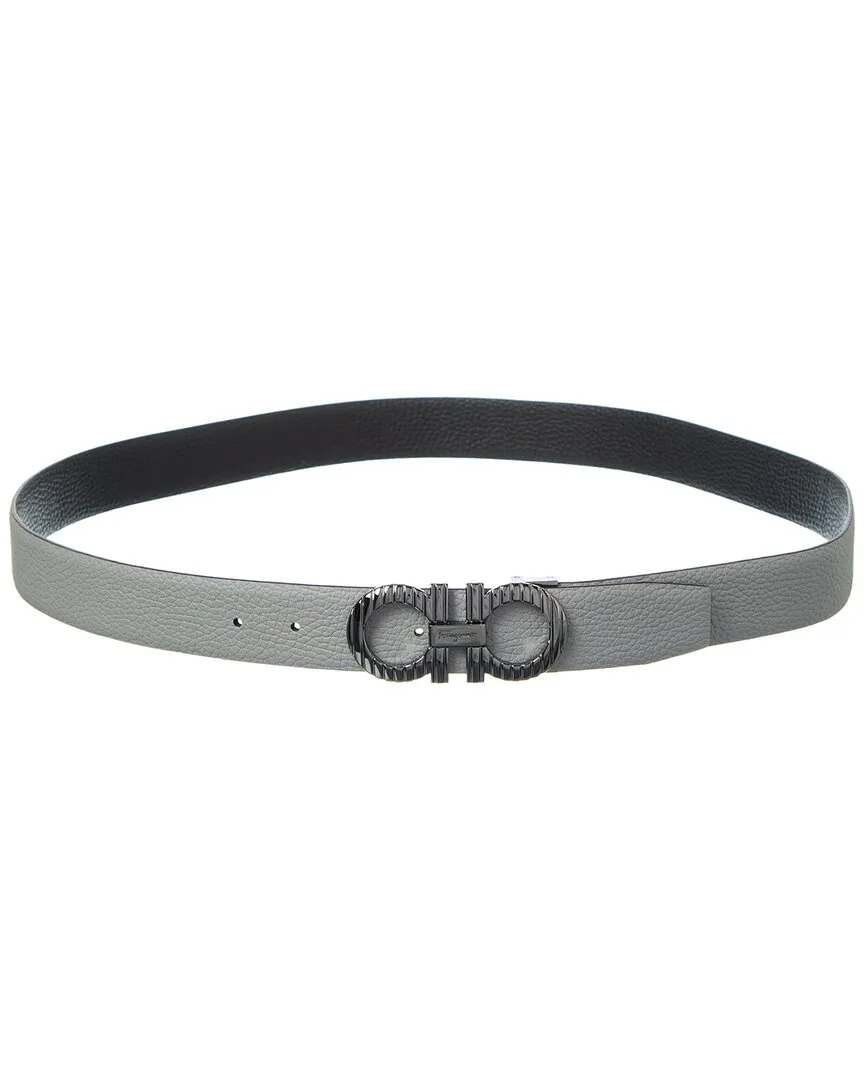 Ferragamo Gancini Reversible & Adjustable Leather Belt