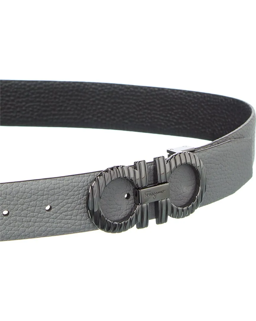 Ferragamo Gancini Reversible & Adjustable Leather Belt