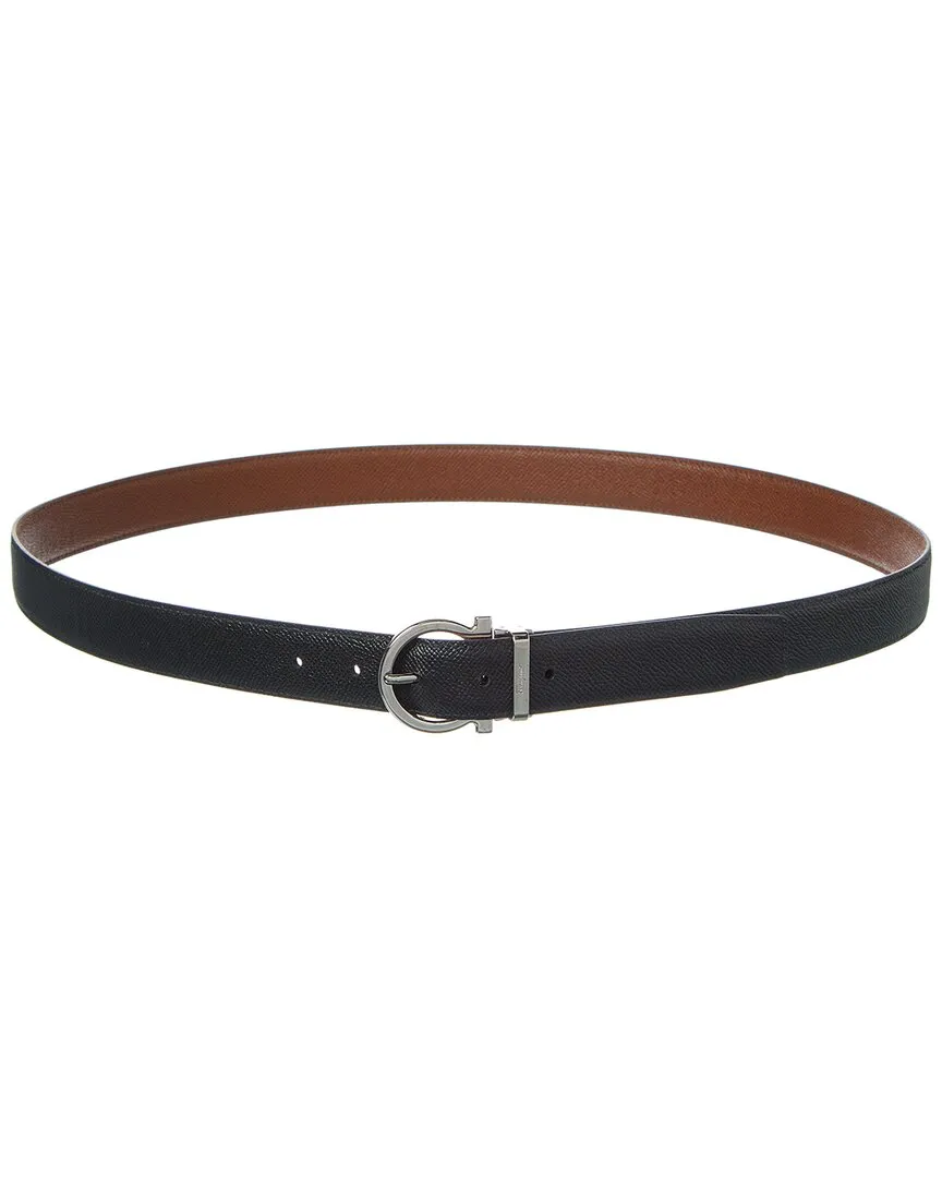 Ferragamo Gancini Reversible & Adjustable Leather Belt