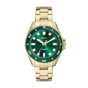 Fossil Men's Dalton Three-Hand, Gold-Tone Stainless Steel Watch