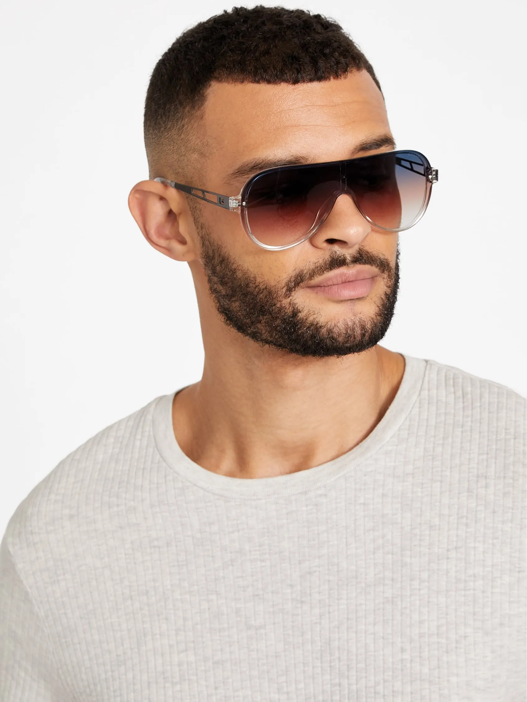 Future Rimless Aviator Sunglasses