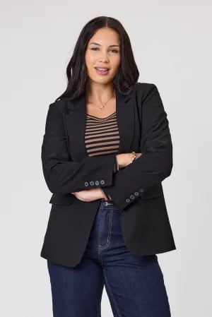 Gloss by Shine On Agna  Blazer Black