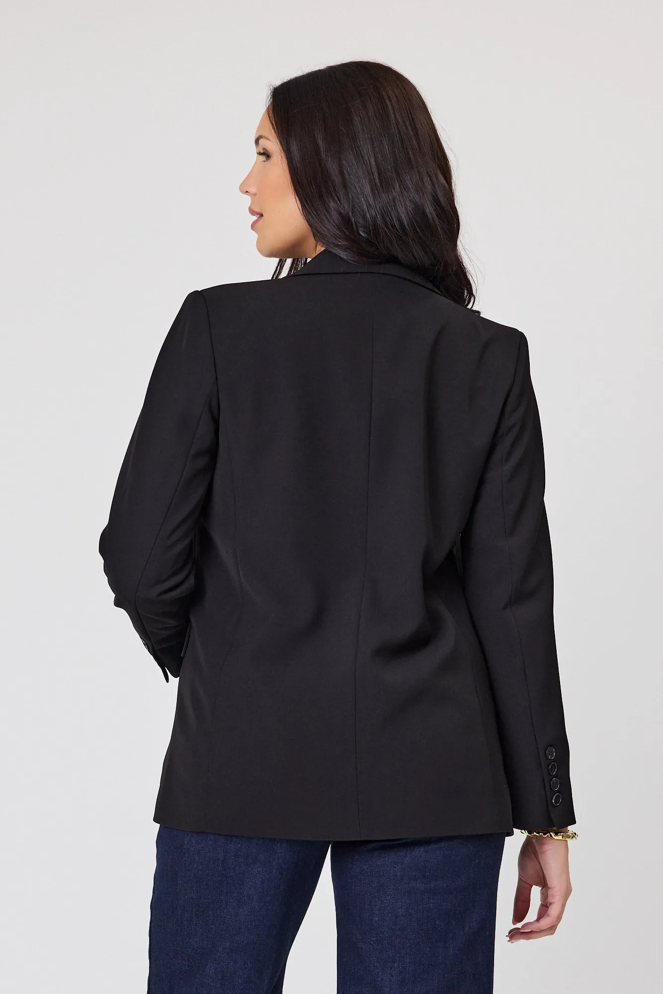 Gloss by Shine On Agna  Blazer Black