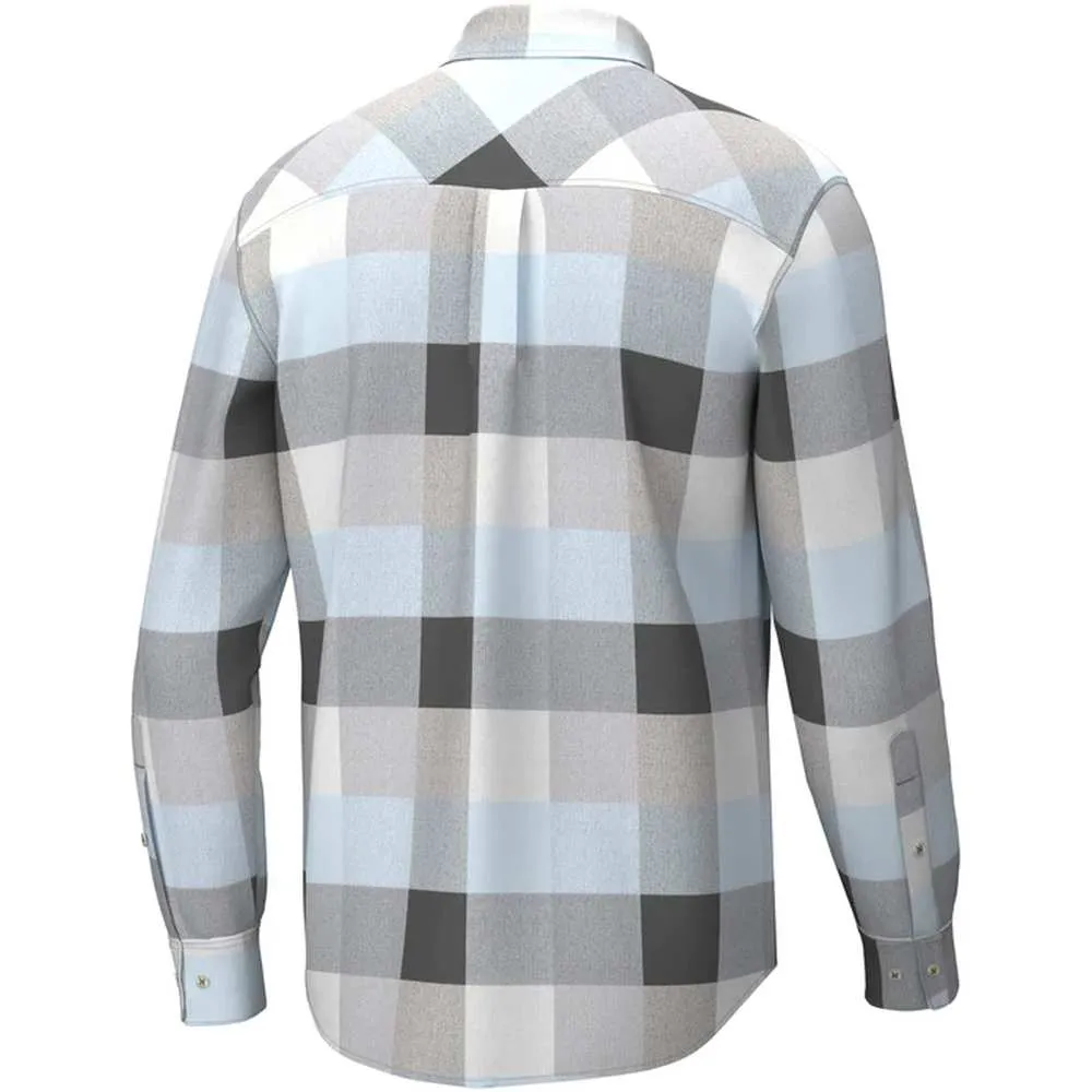HUK Men's Soft Stretch Flannel Shirt