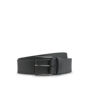 Italian-leather belt with embossed structure