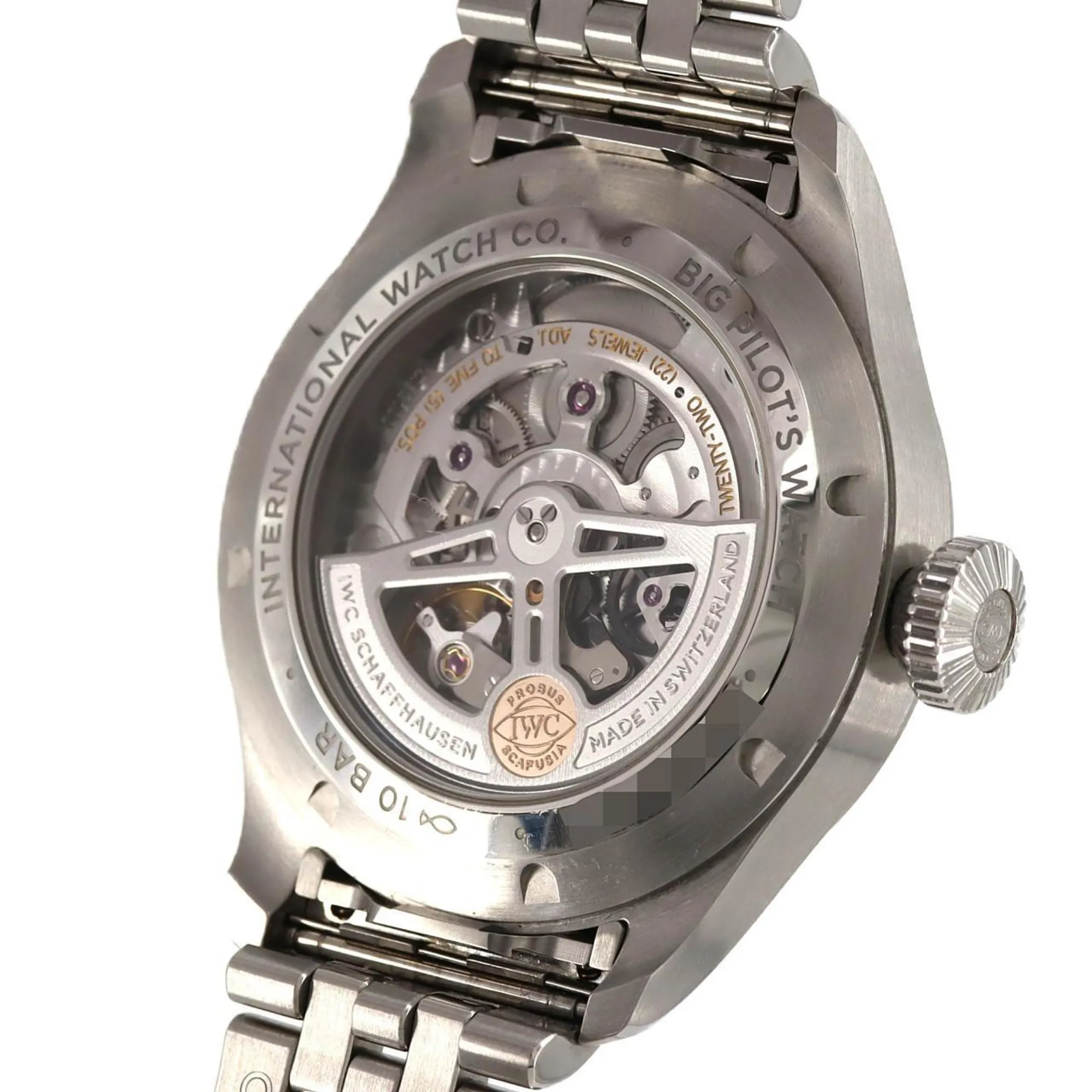 Iwc Stainless Steel Wristwatch (Pre-Owned)
