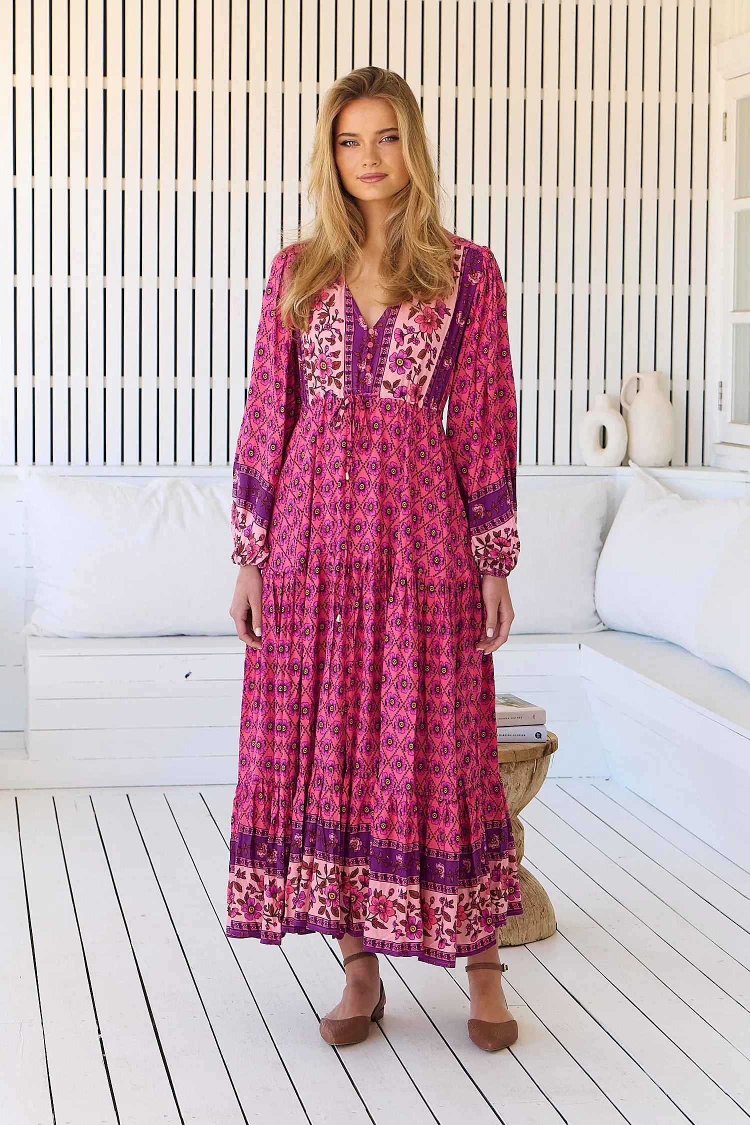 Jaase Teresa Maxi Dress Long Billowy Sleeve - Jolene