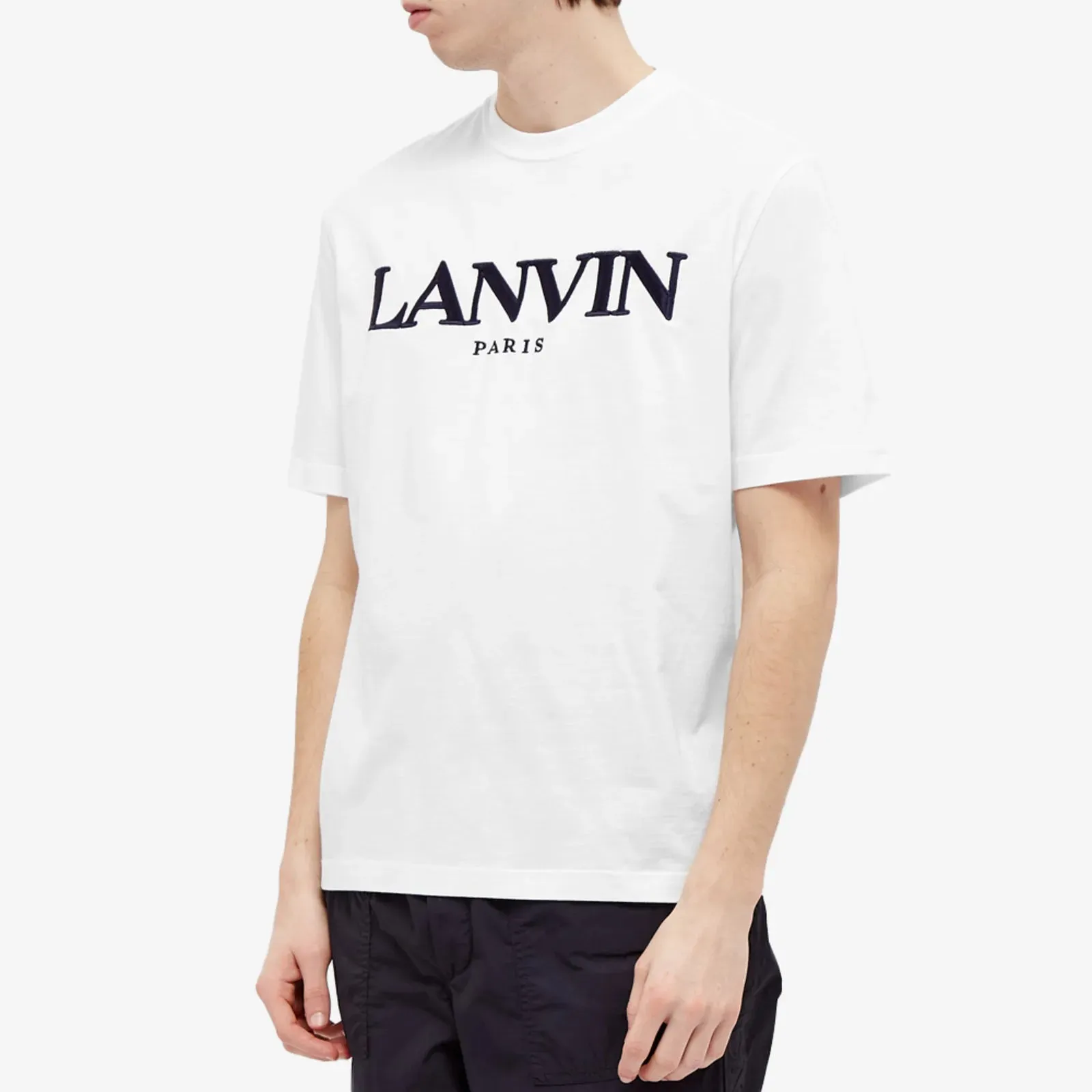 Lanvin White Embroidered Logo T-Shirt