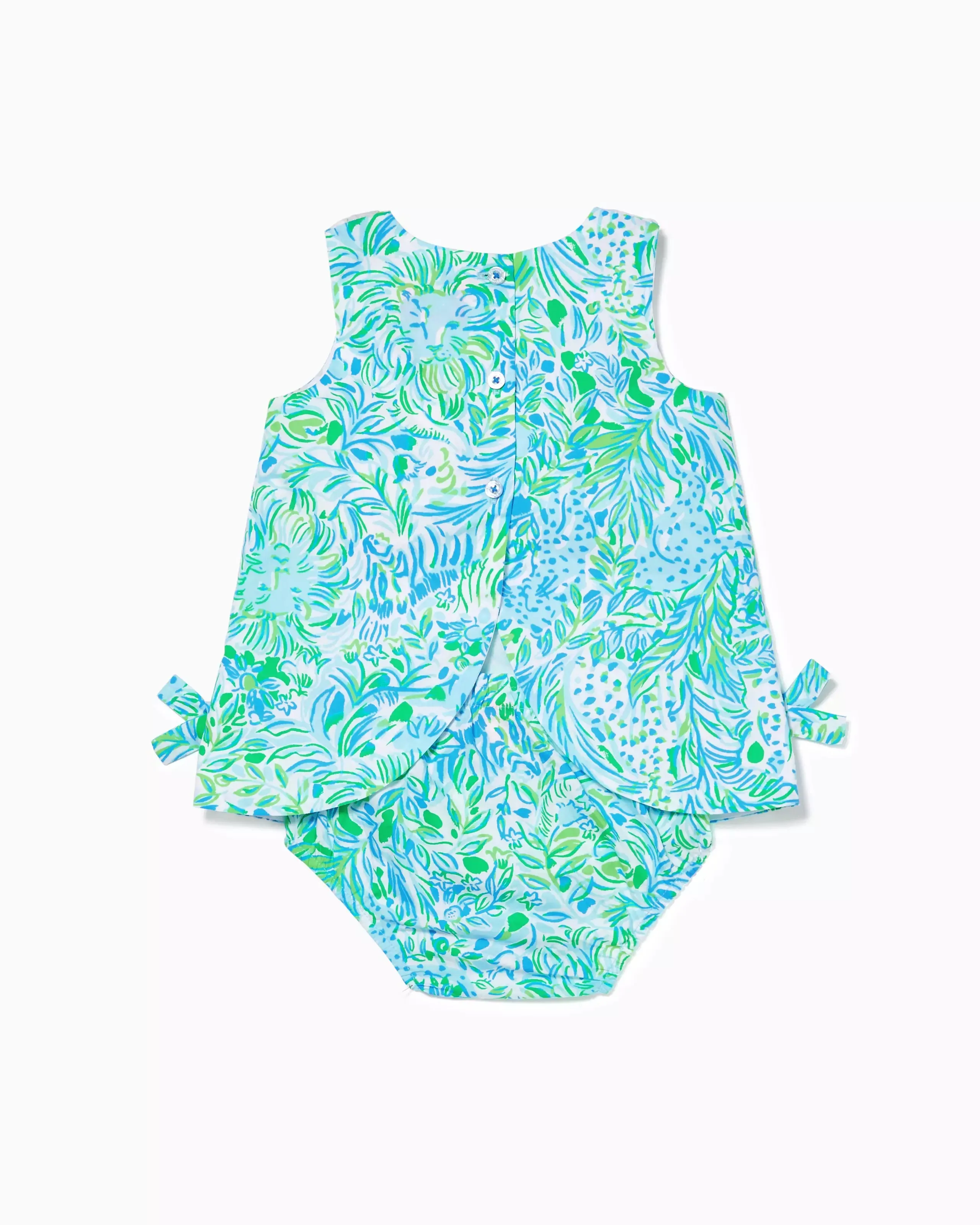 Lilly Pulitzer Baby Lilly Infant Shift Dress - Hydra Blue Dandy Lions
