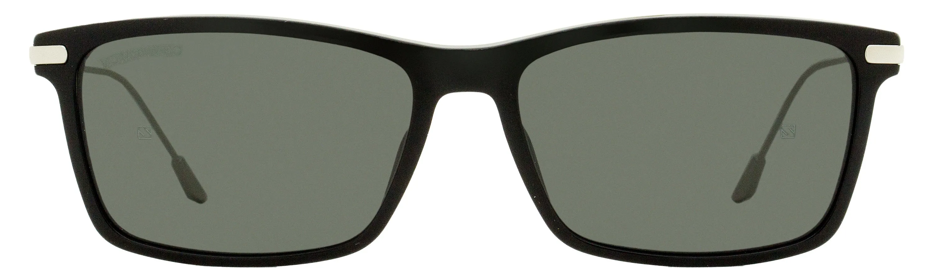 Longines Men's Rectangular Sunglasses LG0023 01A Black/Palladium 58mm