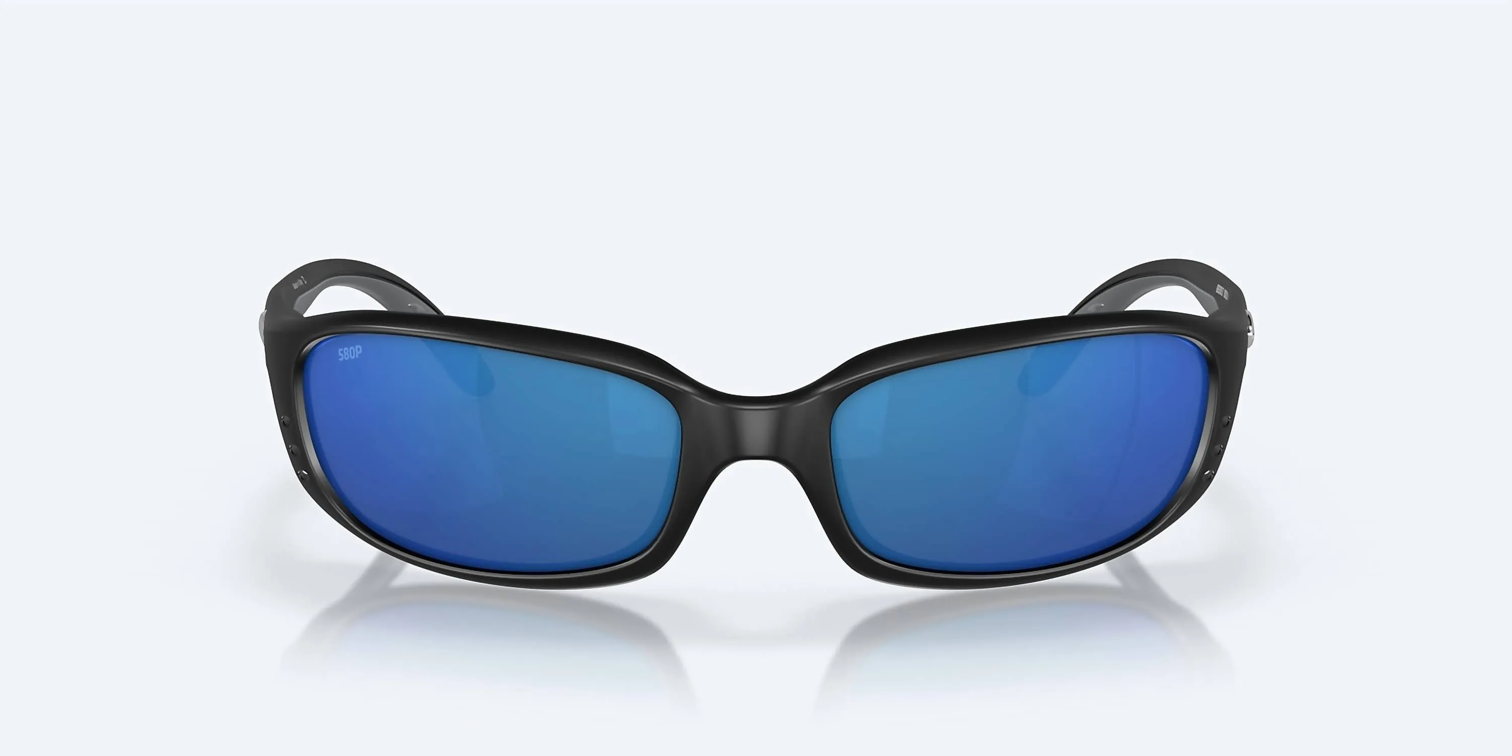 Men's Brine Sunglasses In Matte Black/blue Mirror Polarized Polycarbonate