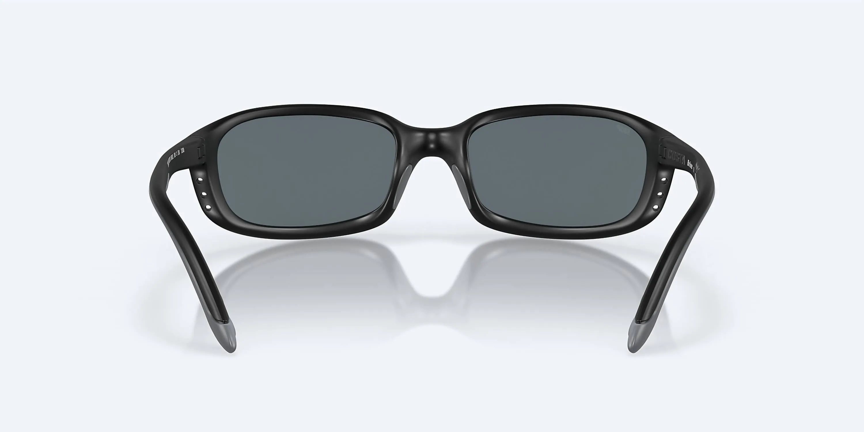 Men's Brine Sunglasses In Matte Black/blue Mirror Polarized Polycarbonate