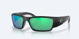 Men's Corbina Pro Sunglasses In Matte Black/green Mirror Polarized Glass