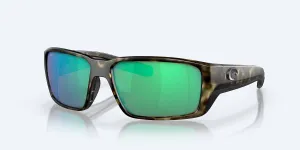 Men's Fantail Pro Sunglasses In Matte Wetlands/green Mirror Polarized Glass