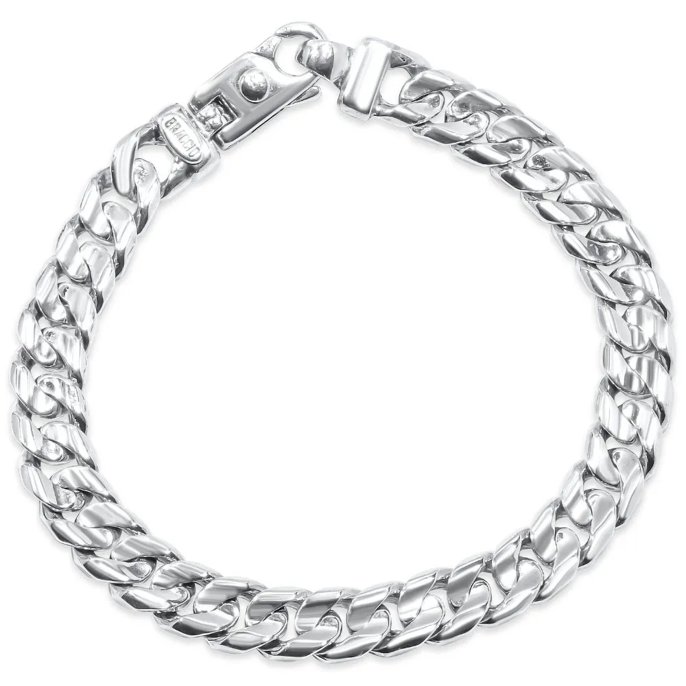 Men's Figaro Link 14k Gold (135gram) or Platinum (217gram) 15.5mm Bracelet 8.5"