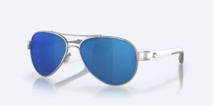 Men's Loreto Sunglasses In Palladium/blue Mirror Polarized Polycarbonate