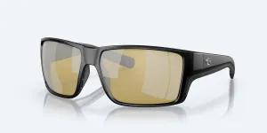 Men's Reefton Pro Sunglasses In Matte Black/sunrise Silver Mirror Polarized Glass