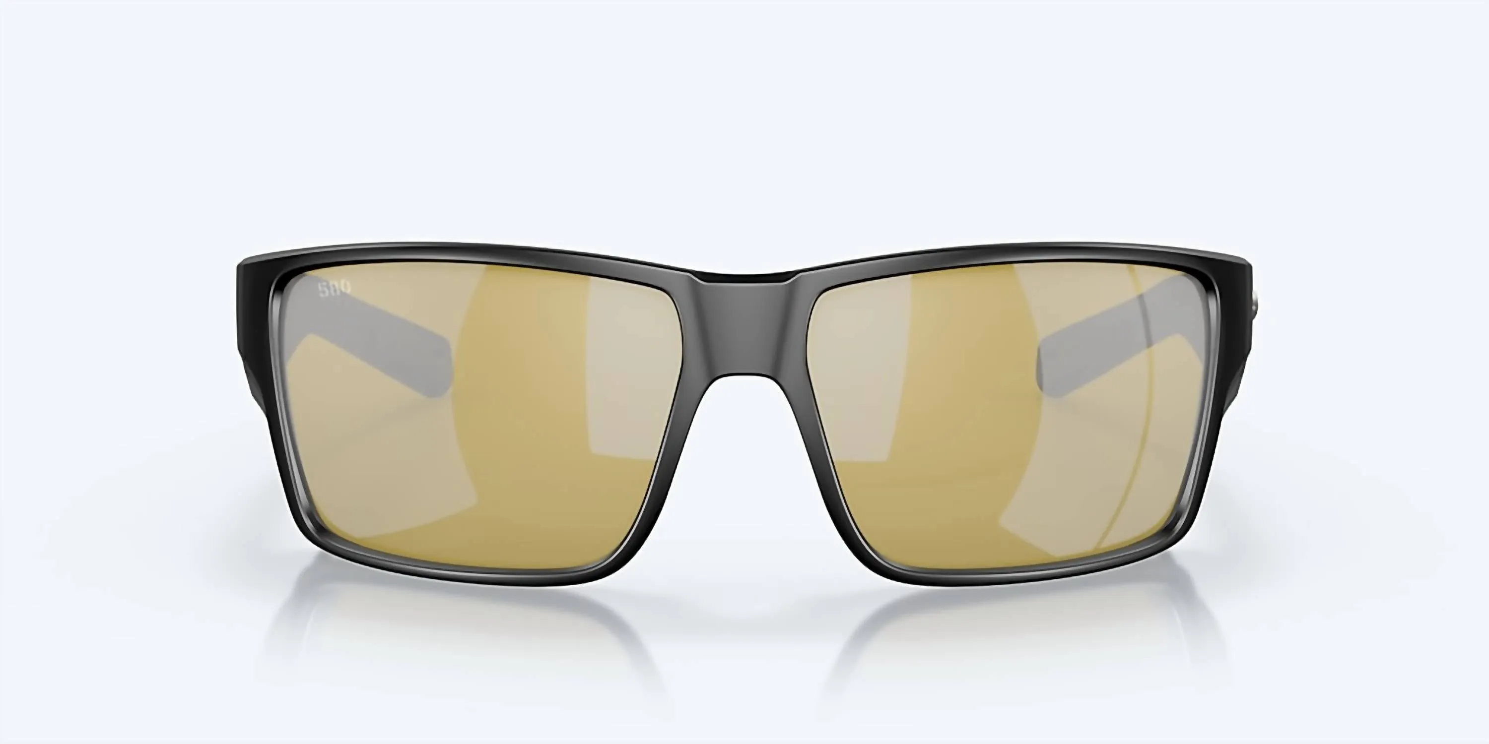 Men's Reefton Pro Sunglasses In Matte Black/sunrise Silver Mirror Polarized Glass