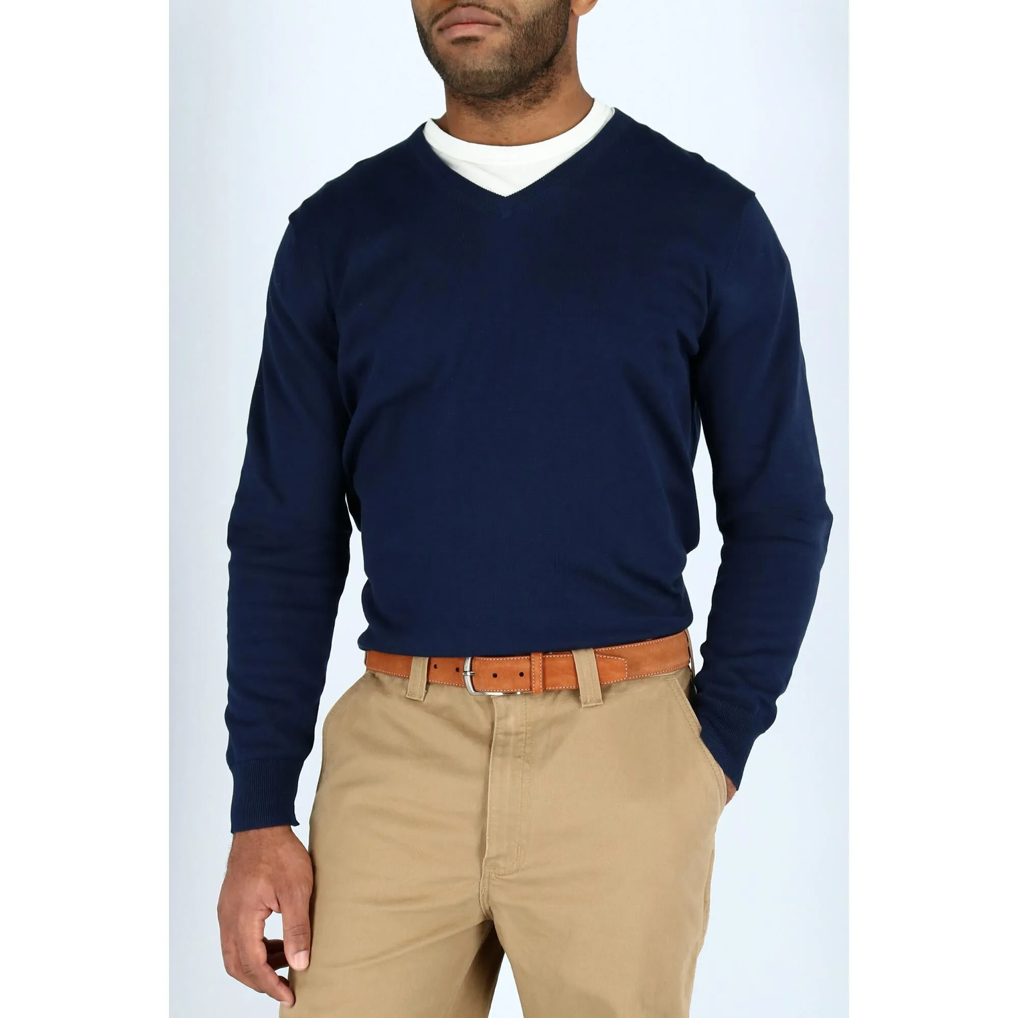 Monza Suede Belt with Contrast Stitch