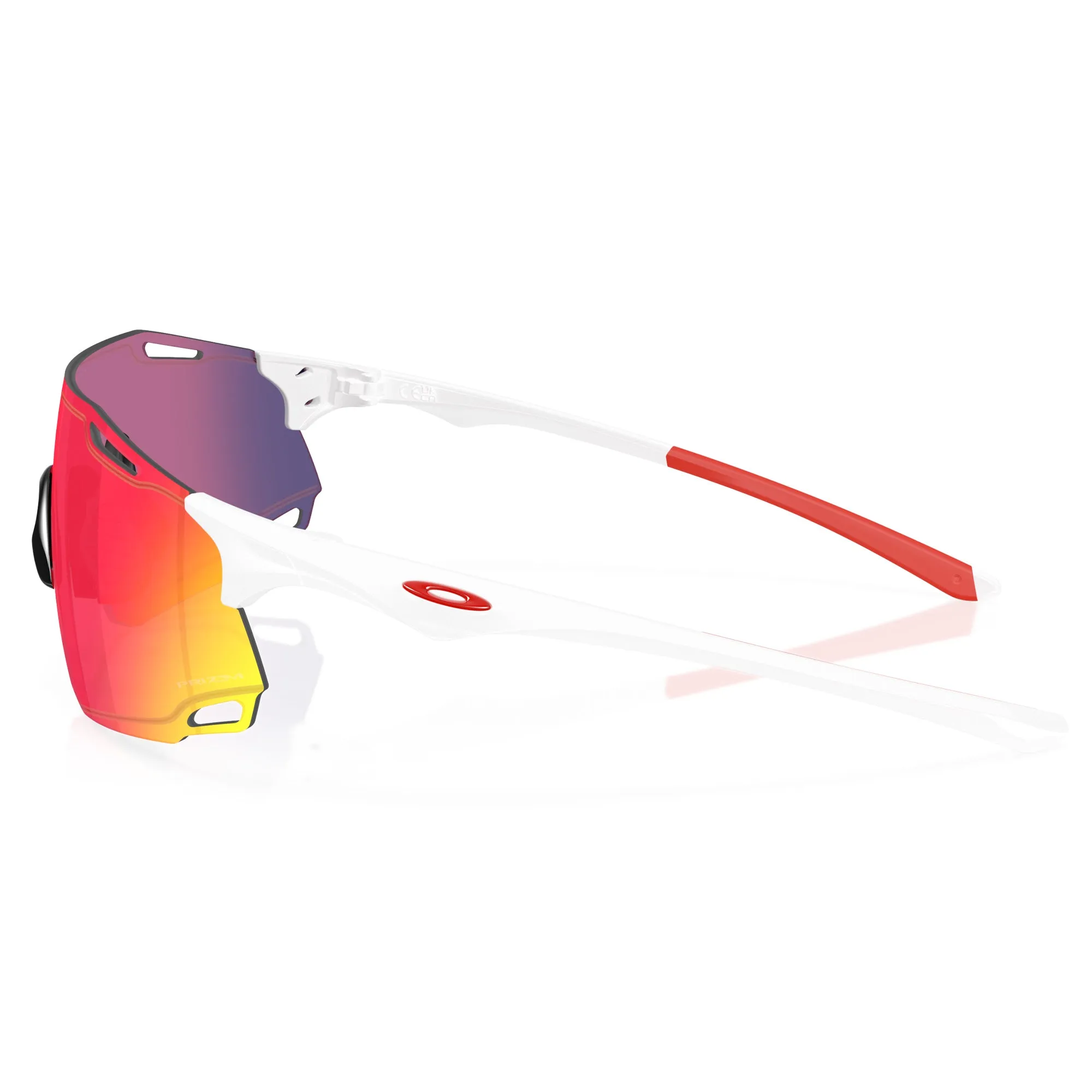 Oakley Cybr Dyno Glasses - Polished white prizm road