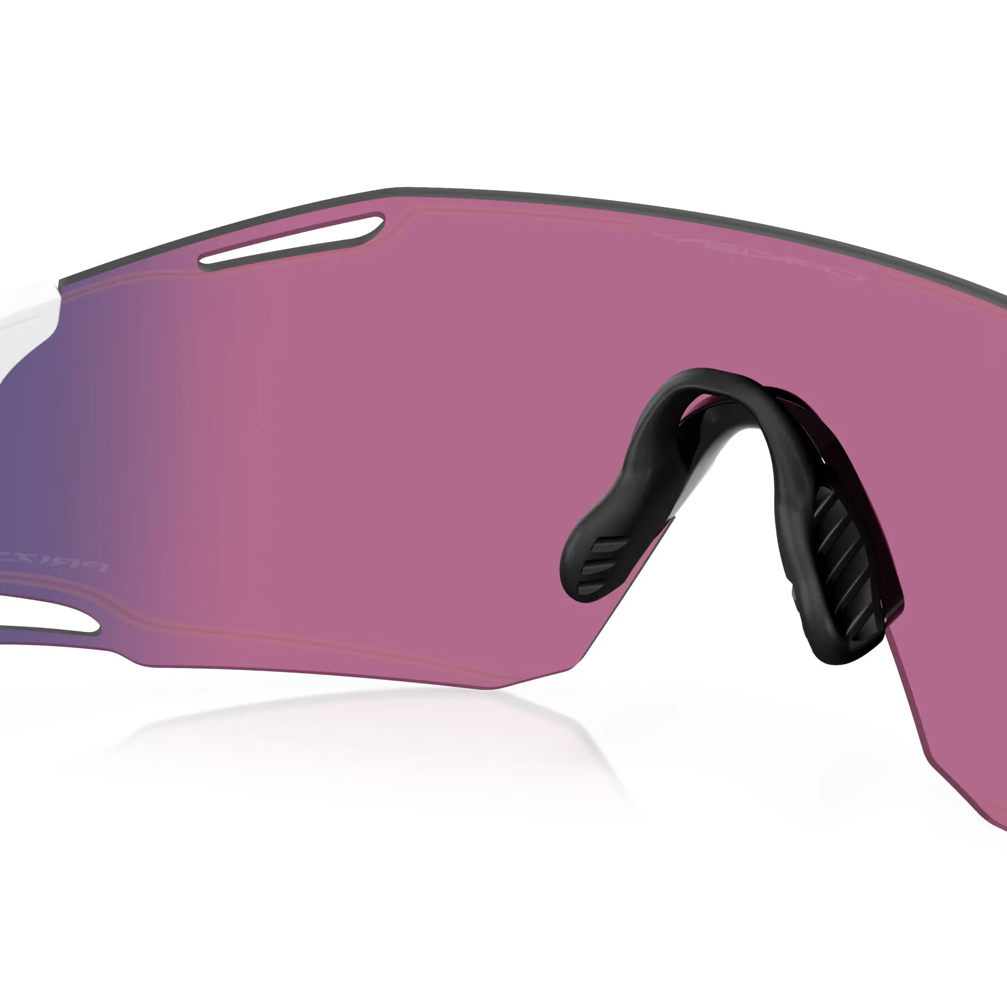 Oakley Cybr Dyno Glasses - Polished white prizm road